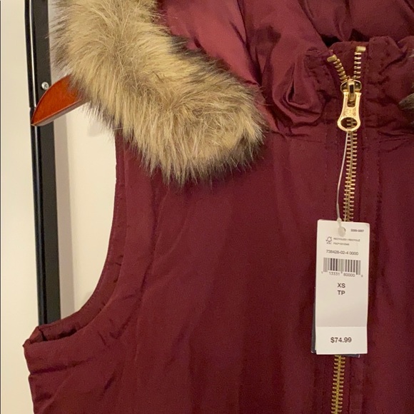 Gap Vest with Fur Trim Hood - Picture 4 of 6